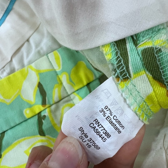 J. Crew Yellow Floral High-Waist Shorts - Picture 3 of 4